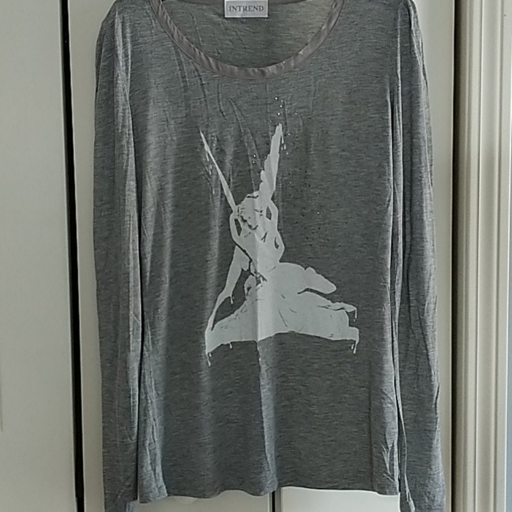 Intrend T-Shirt Gray The Kiss of Cupid&Csyche SZ L - Picture 2 of 7